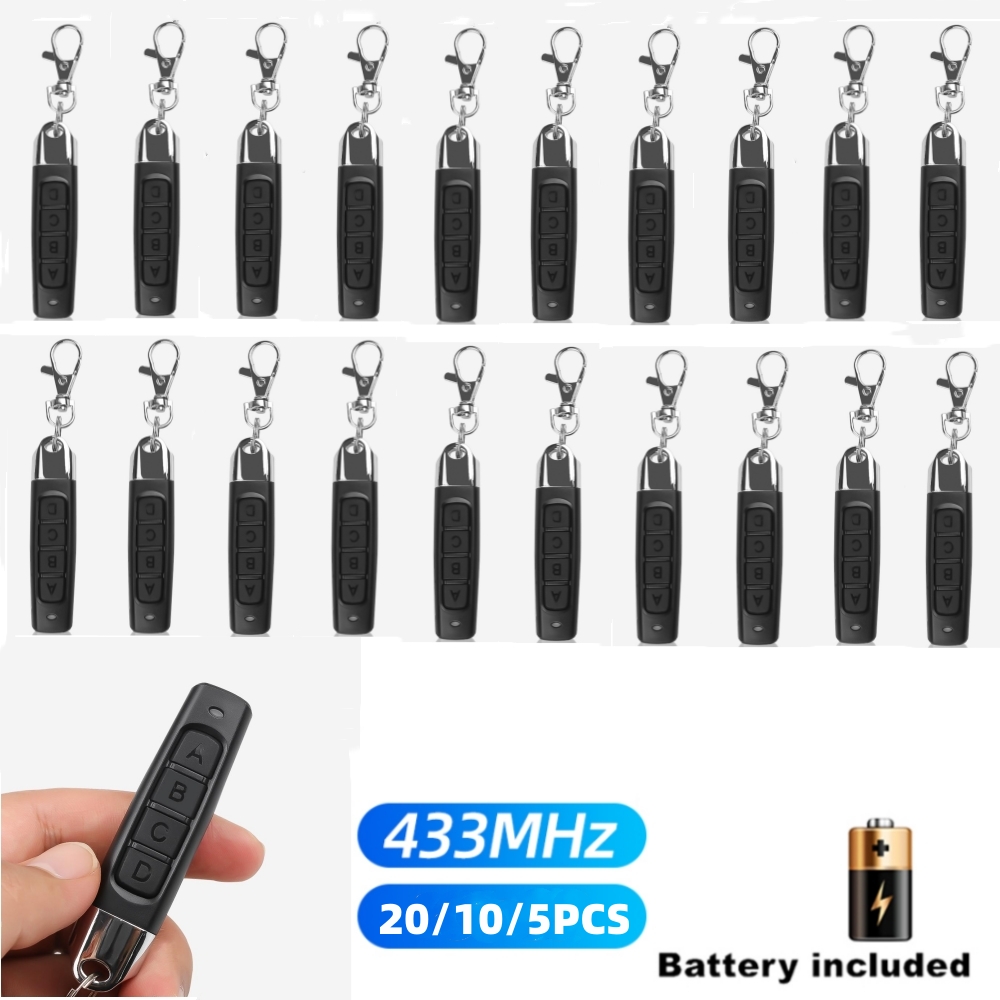 433mhz ワイヤレスリモコン 433.92mhz 受信機モジュール RF 送信機電気クローニングゲートガレージドア家庭用キーホルダー付き