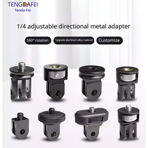 アルミニウムCNC変換アクセサリー 1/4-20 1/4インチ三脚マウント GoProアダプターカメラマウント、DJI Osmo Action、Insta360に適しています