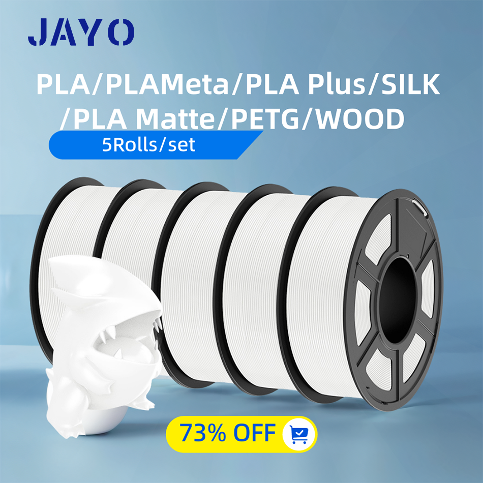 JAYO 3D フィラメント PLA/PLA メタ/PETG/シルク PLA /木材/PLA 大理石/APLA 1.75 ミリメートル 5 ロール 1.1 キロ/0.5 キロ 3D プリンタフィラメント 3D プリンタ用