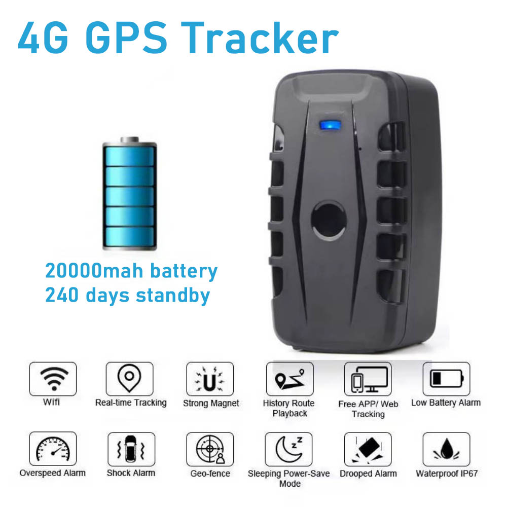 GPS トラッカー LK209C 10000mah 20000mAh リアルタイム追跡車両ロケーター強力な磁石 240 日間スタンバイ無料アプリ gps トラッカー