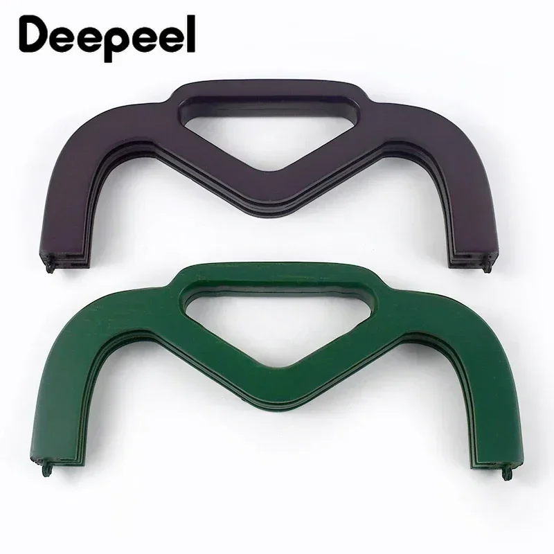 1Pc Deepeel 25 センチメートル木製バッグハンドル磁気財布フレームハンドバッグ縫製ブラケット女性バッグ財布木製ハンドル DIY アクセサリー