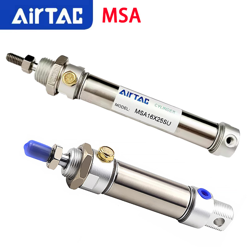 AirTAC MSA 単動ステンレス鋼空気圧シリンダ MSA16/20/25/32/40-25/50/75/100/150/200-S マグネット SCA-SCM-SU