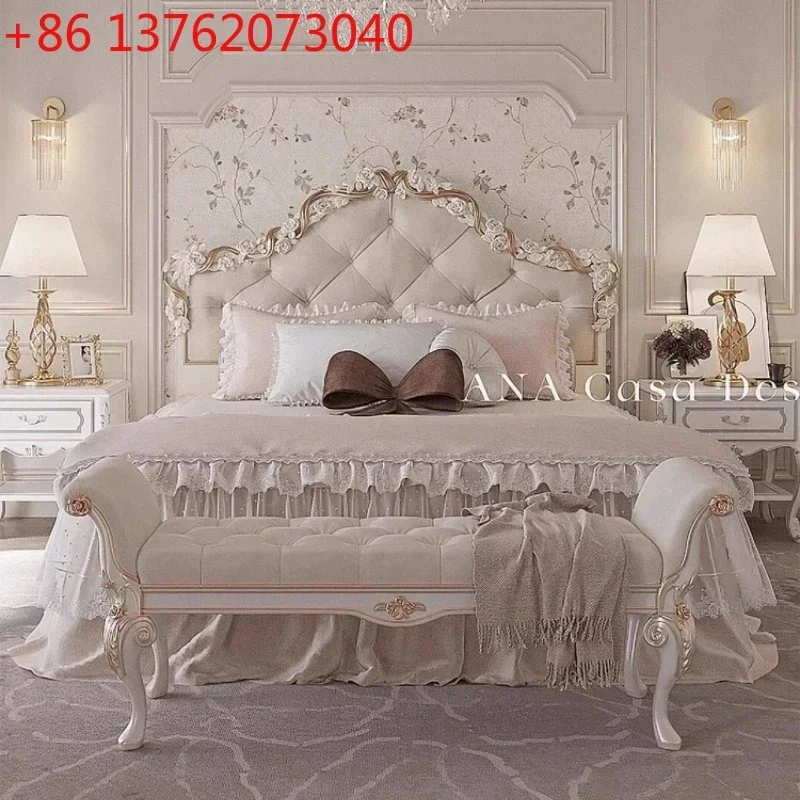 モダンな高級北欧ベッド省スペース女の子 Letto Matrimoniale ホーム 180 × 200 センチメートルクリア装飾ベッドラウンジユニークなクリエイティブデザイナー