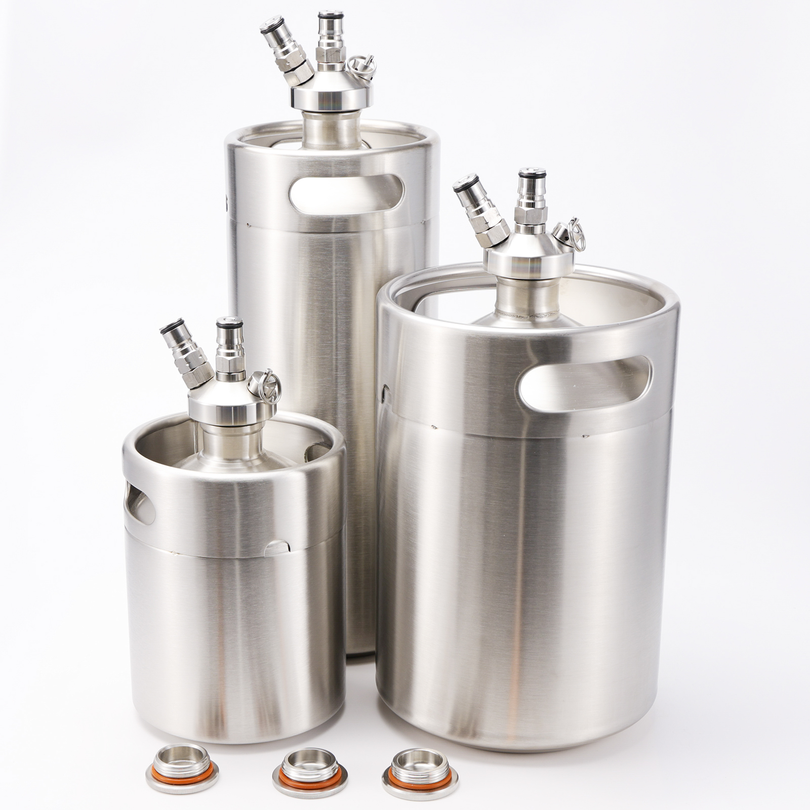 ミニ樽ボールロック槍炭酸キャップ 2/4/5L ステンレス鋼 304 単壁ポータブルピクニック樽自作ビール樽