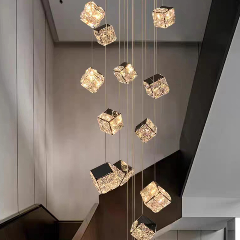 Luxurious Nordic-style home decoration, living room lamps, dining room chandeliers, indoor lighting equipment