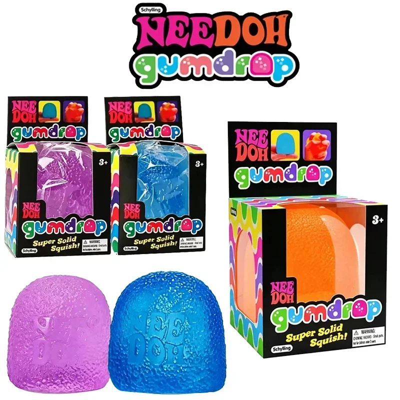 Needoh ガムドロップ感覚玩具シュガーマルトースソリッドスキッシュフィジェット非毒性ストレスボール自閉症ADHDストレススクイーズリリーフおもちゃ