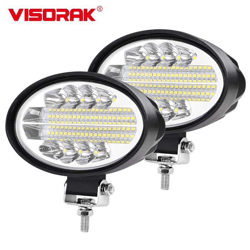 5 インチオーバルトラクター LED ワークライト車のトラック掘削機フォークリフト作業ランプ 4 × 4 オフロードスポット駆動照明