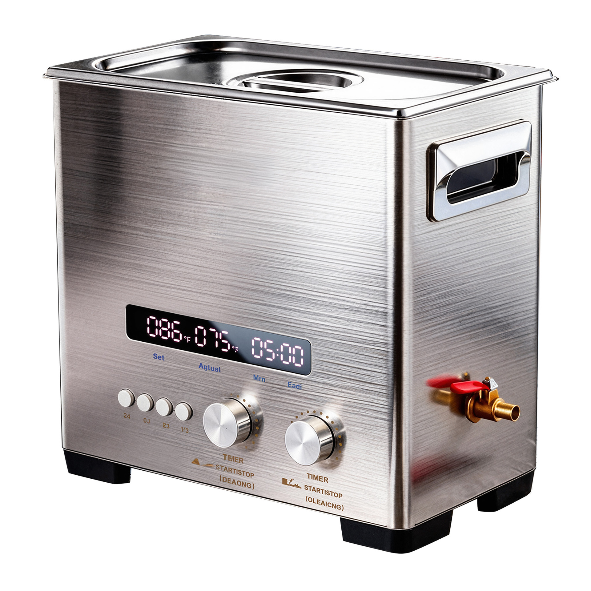 6L コンパクト超音波クリーナー 40KHZ メガネ、時計、ジュエリー用プロフェッショナルクリーニング