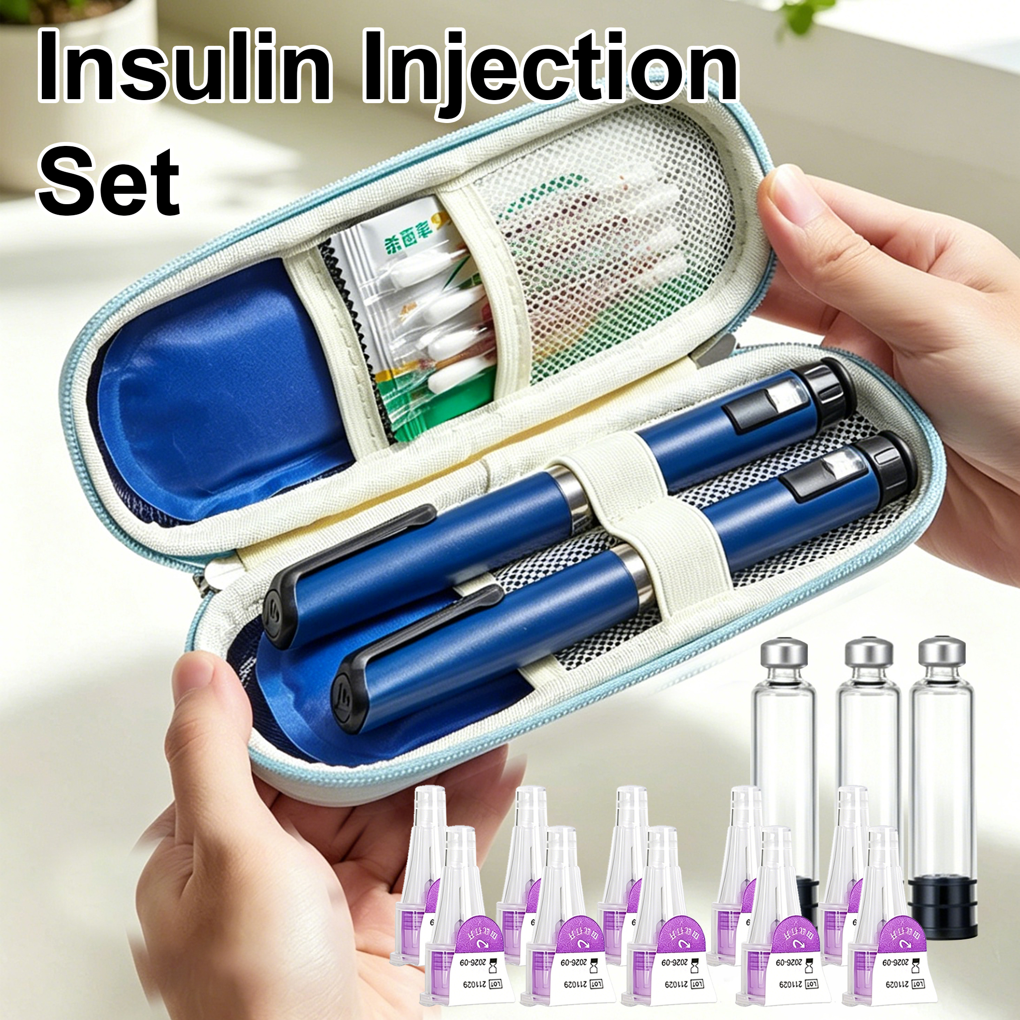 再利用可能なペンインジェクター ボックス付き 10 個 3Ml カートリッジセット ポータブルインスリン注射ペン ペプチドペン 用量制御注射ペン