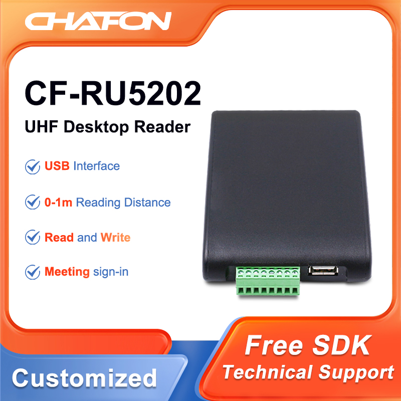 CHAFON CF-RU5202 UHF 1m ミドルレンジ RFID リーダーライター、USB インターフェース付き、物流管理用 SDK を提供