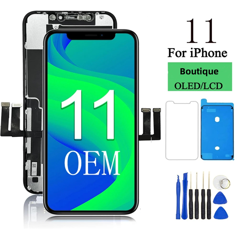 優れた OLED Pantalla iPhone 11 LCD ディスプレイタッチスクリーンデジタイザーアセンブリ iPhone 11 LCD 交換用