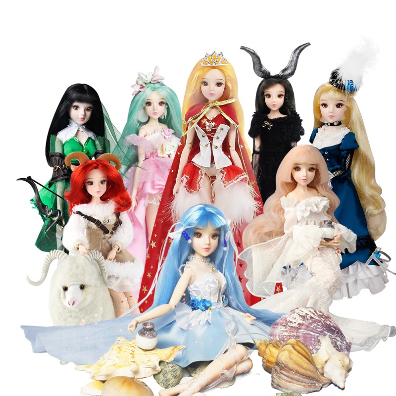 DBS MMGirl 12 星座シリーズのような bjd 1/6 30 センチメートル 14 ジョイントボディ人形と絶妙なギフトボックス包装おもちゃの人形