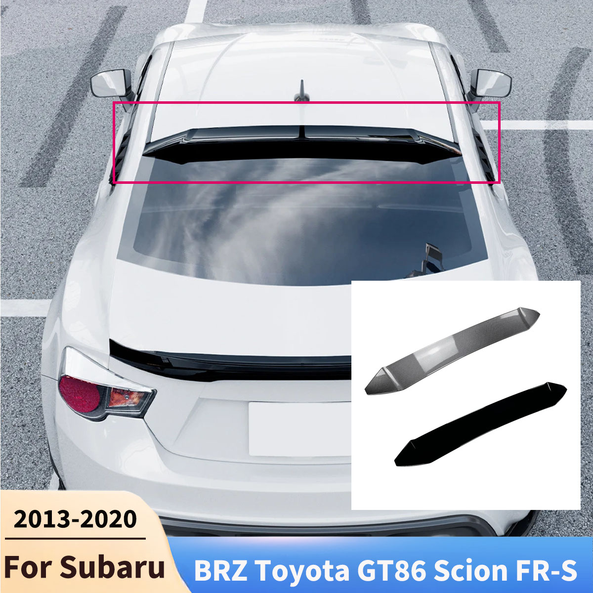 トップウイングスバル BRZ トヨタ GT86 サイオン FR-S 2013-2020 リアルーフリップスポイラー外装部品トランクウイング自動車チューニング