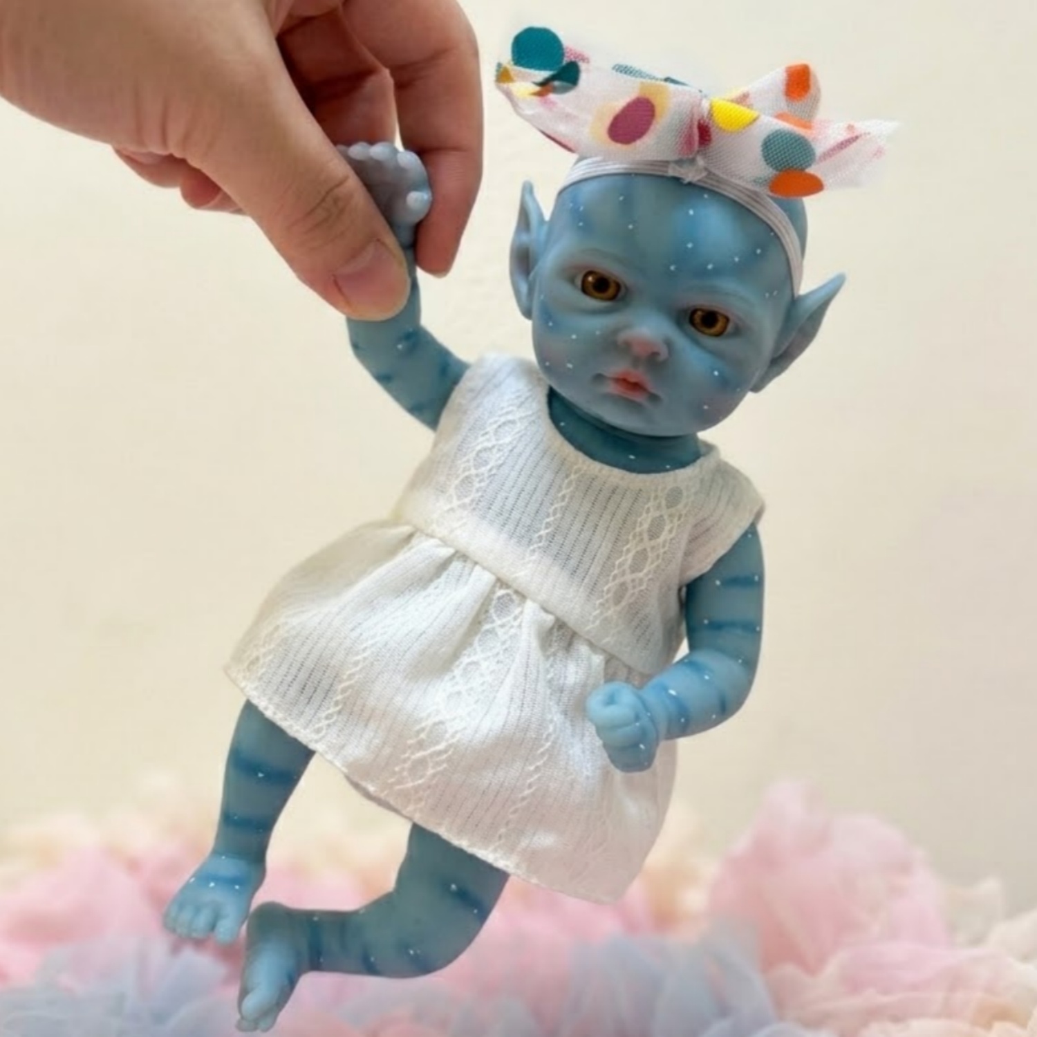 OhardDolls 8 インチ シリコン ベベ ユニセックス リボーンドール リアルな塗装 ブルースキン 洗える アバター グッズ おもちゃ ギフト用