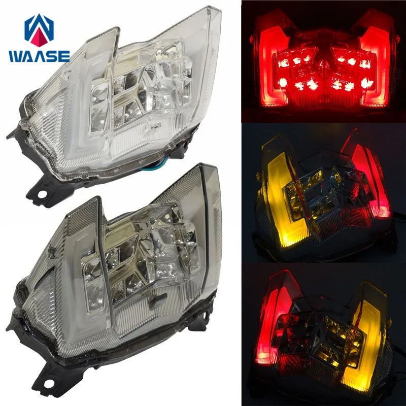 Waase ヤマハ MT-09 FZ-09 FZ09 MT09 2017 2018 2019 2020 E マークリアテールライトブレーキターンシグナル統合 LED ライト