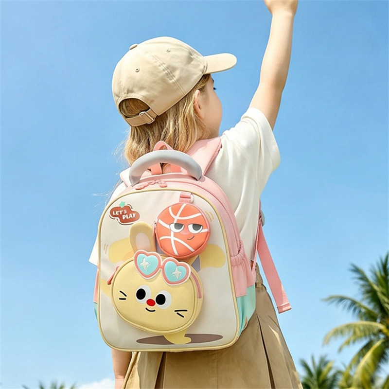 Cartoon Bear School Backpack Lightweight Kids Cute Rabbit School Bags Kawaii Backpack for Girls Child Bookbag Mochilas Escolares