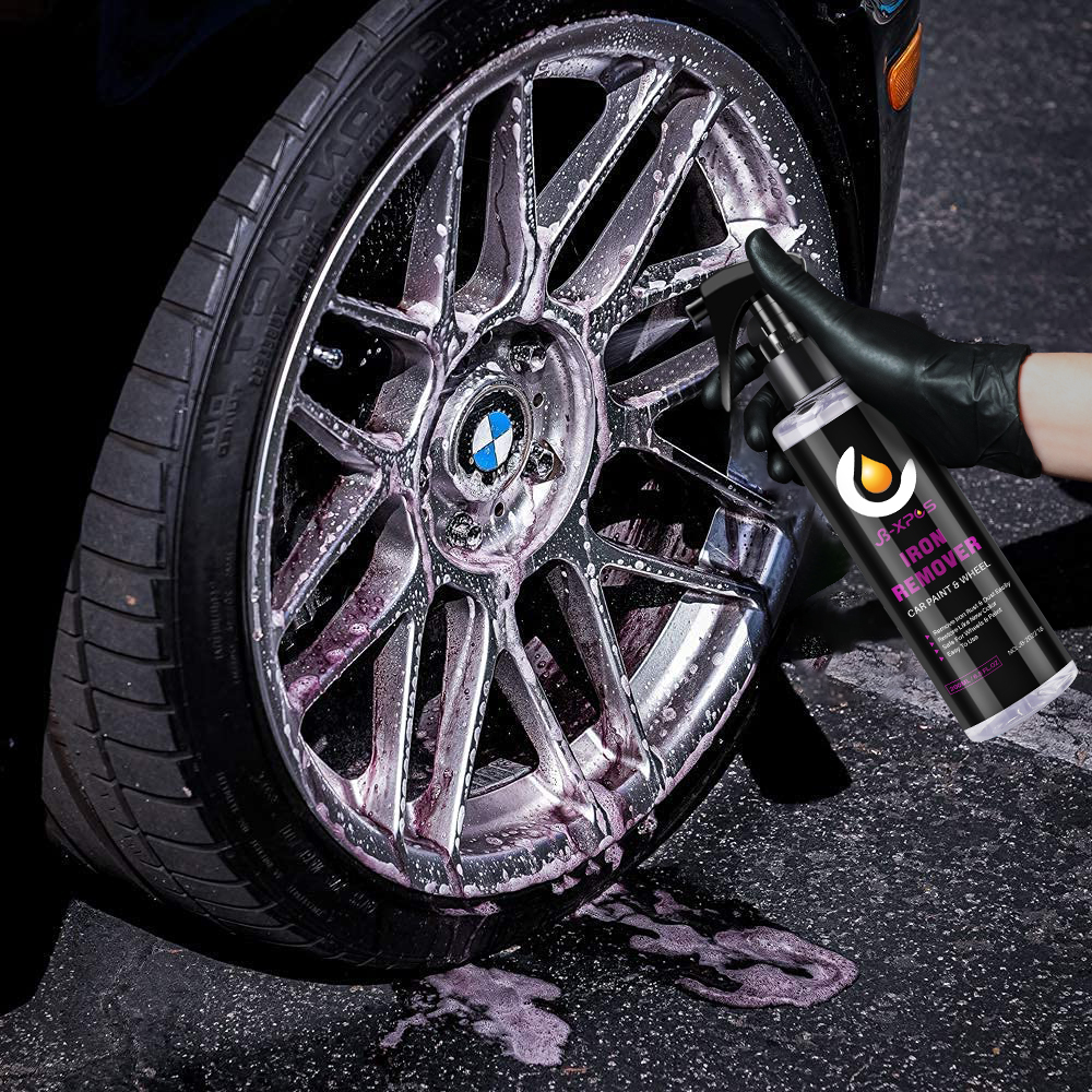 200ml 車のアイロンリムーバー ペイントホイールとブレーキリムの金属粉塵を保護します