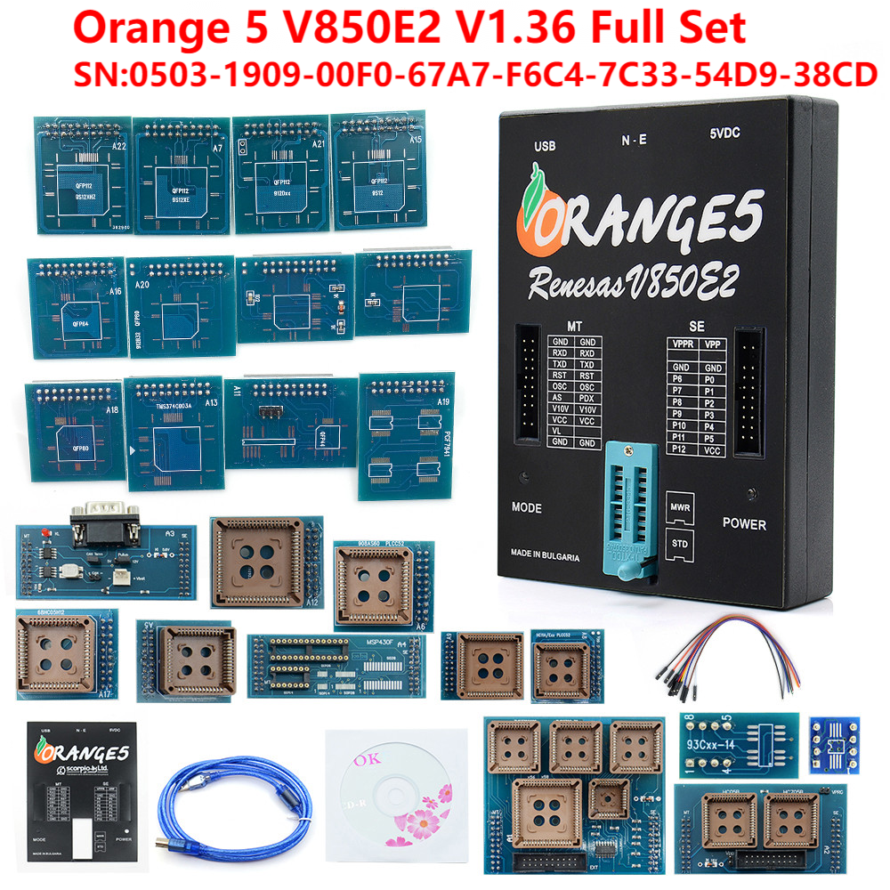 2023 高品質 OEM Orange5 オレンジ 5 プログラマフルアダプタオレンジ 5 V850E2 ソフトウェア v1.40 最新バージョン