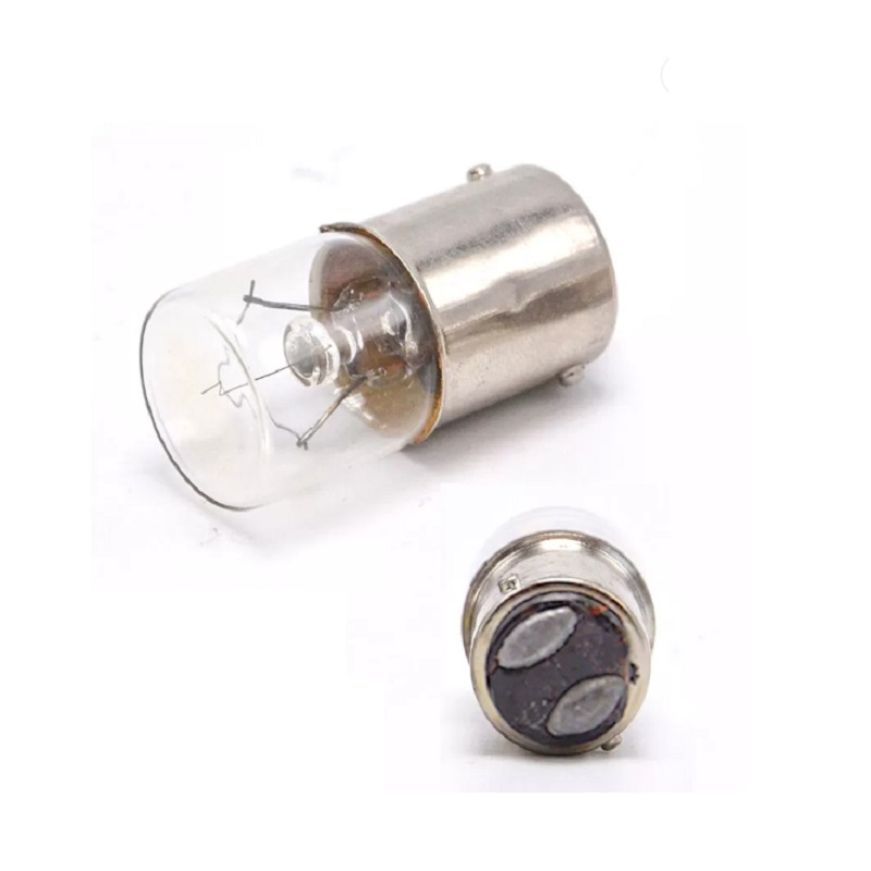 10 個 5 ワット 24 V B15S シングル二重接点タングステンフィラメント電球 BA15D 工作機械計器インジケータ電球