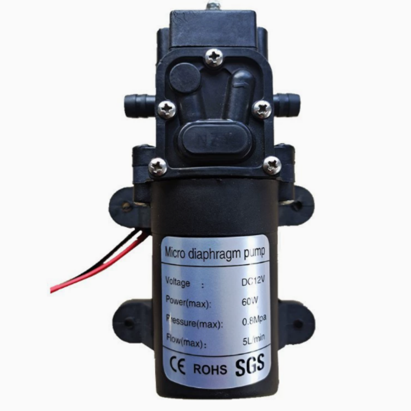 12V 高圧ダイヤフラムポンプ 60 ワット自吸式ウォーターポンプ 120PSI 5L/分洗浄農場灌漑噴霧器用
