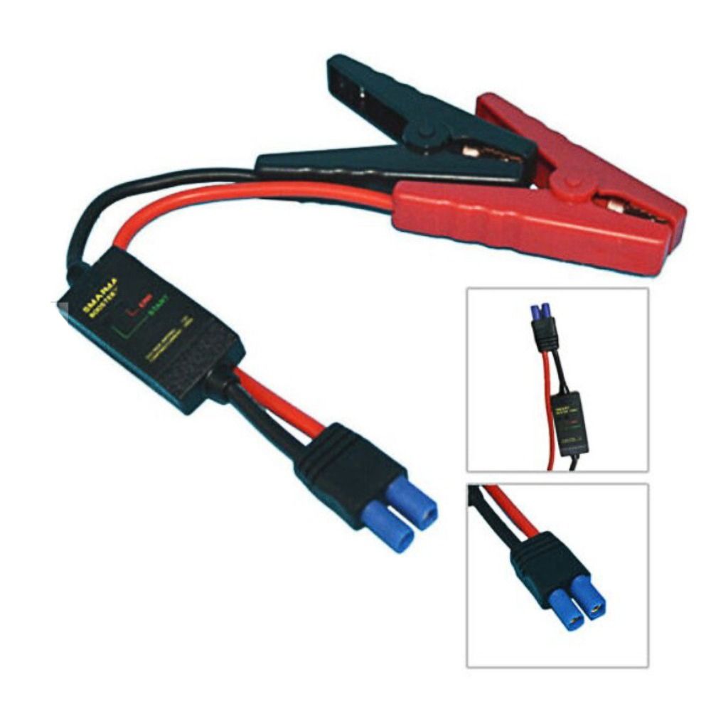 12V 200A インテリジェントブースターケーブルスマート EC5 コネクタ車のトラック緊急ジャンプスターターワニ口クランプクリップ
