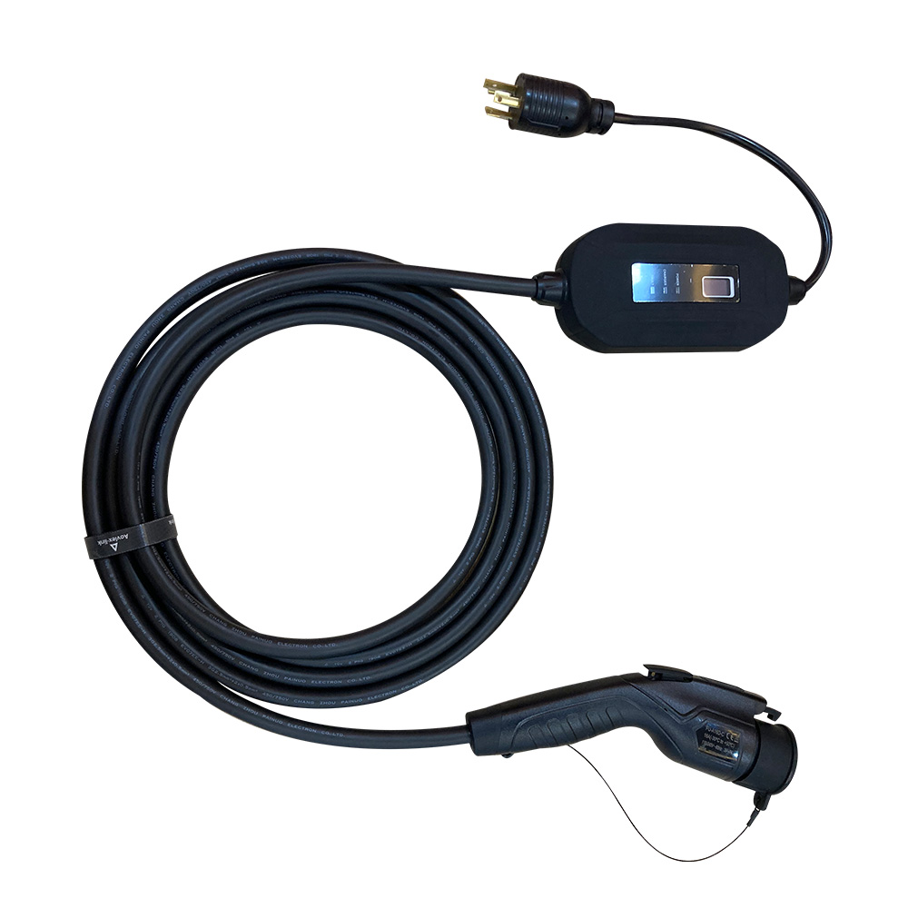 3.5KW 調整可能なポータブル Ev 充電コントローラ SAE J1772 タイプ 1 コネクタ Evse 充電ケーブル 8a 10a 13a 16a