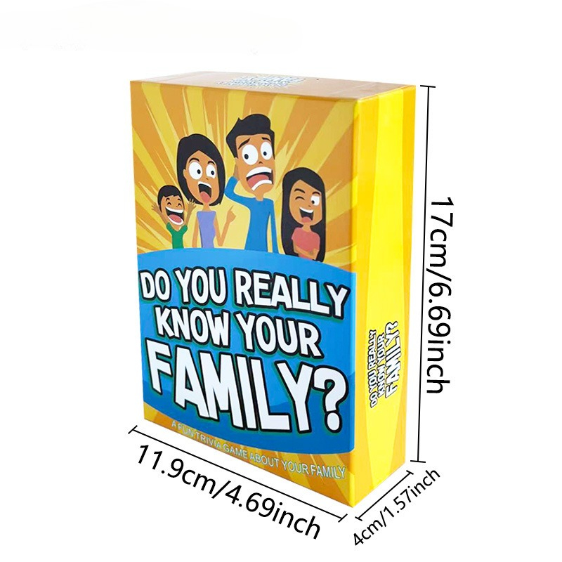 英語 Do You Real Know Your Family パーティー レジャー パズル ゲーム マルチプレイヤー カードが在庫あります。カードゲーム