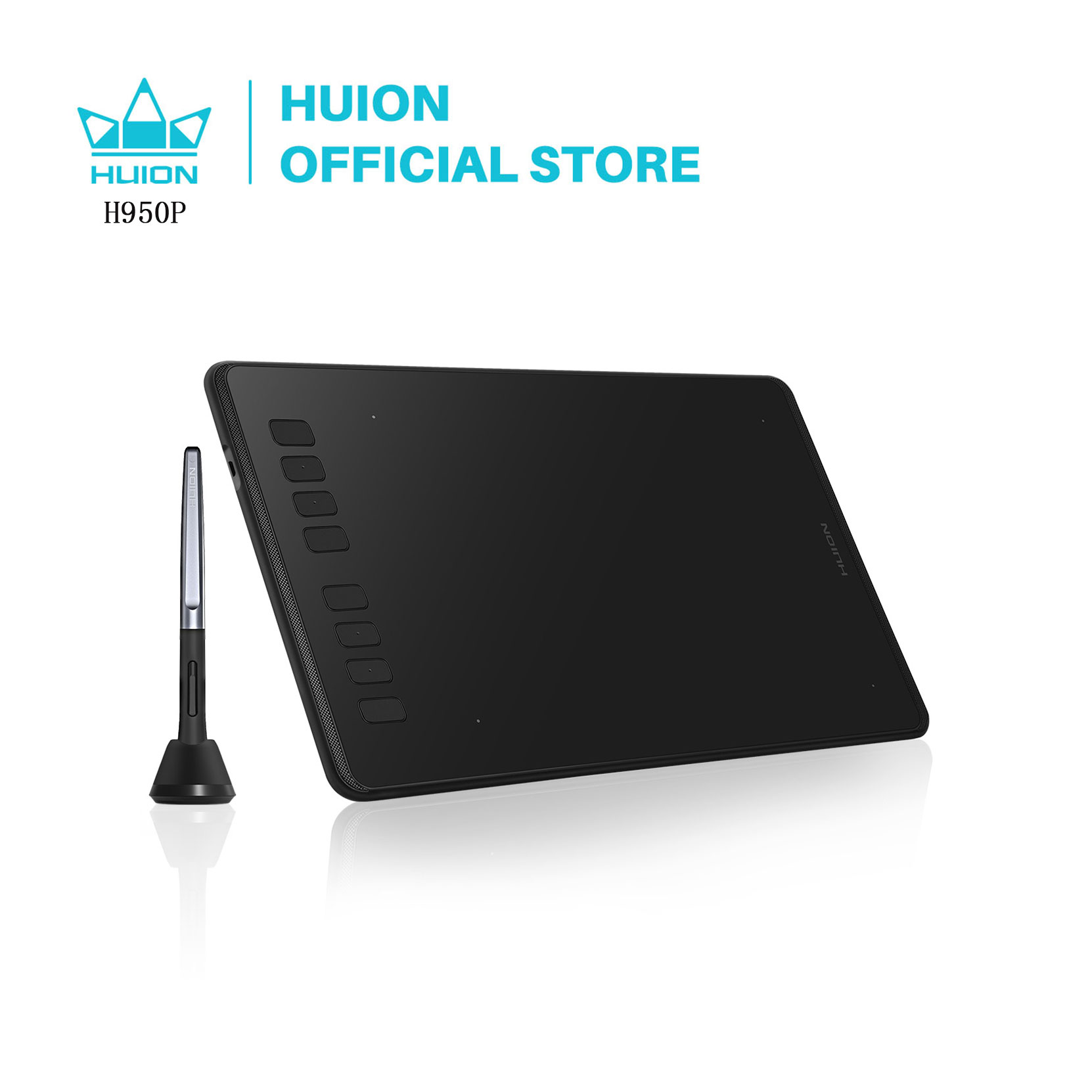 HUION 超軽量グラフィックタブレット H640P H950P デジタルタブレット描画ペンタブレット PC Android 携帯用バッテリーフリースタイラス付き