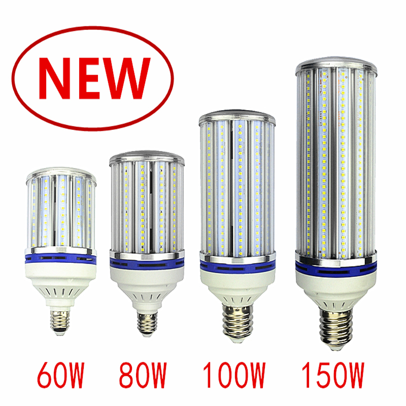 2835 60 ワット LED 電球 80 ワットビッグコーンランプ 100 ワット街路灯 150 ワットヤードランプ E27 E39 E40 工場倉庫用高湾ライトコーンランプ