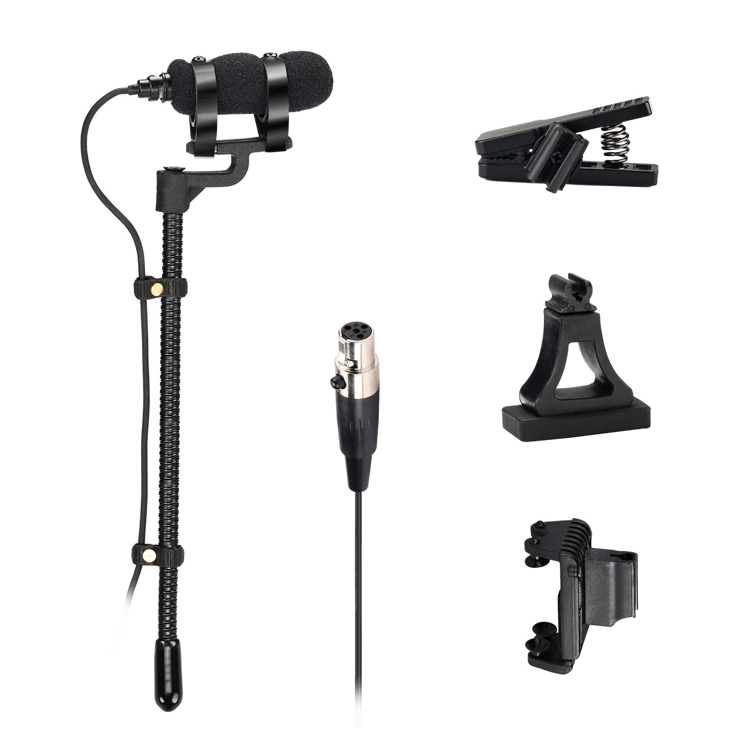 FREEBOSS 4 ピン管楽器サックスマイクハイパーカーディオイドミニポータブルサックスフォンバイオリンピアノホーン有線マイク IM-22-L6