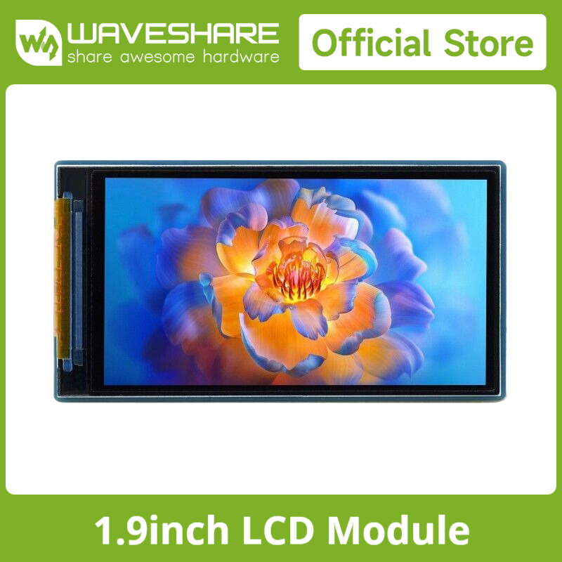 Waveshare 1.9 インチ LCD ディスプレイモジュール、170×320、SPI ディスプレイ、IPS、262K、組み込み ST7789V2 ドライバチップ、Raspberry Pi/Arduino 用