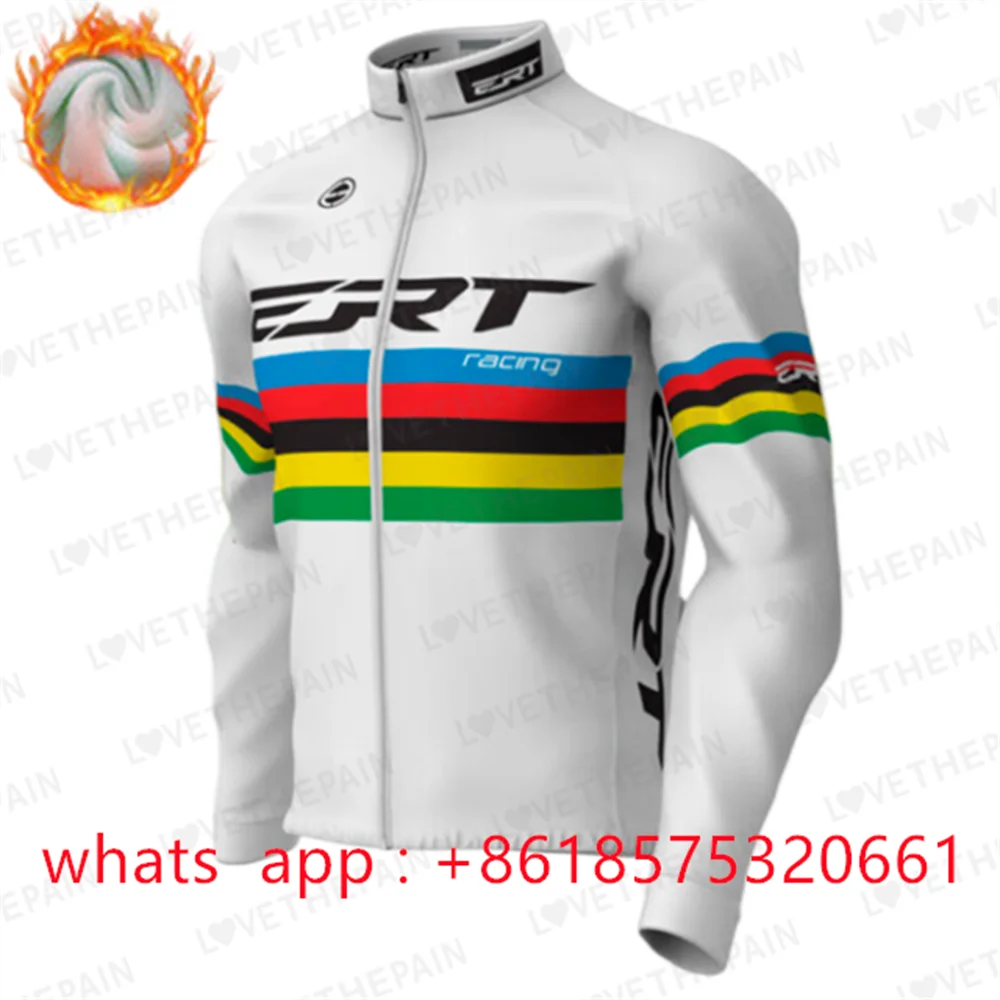 レース冬サイクリングジャケットフリースサーマル長袖自転車服男性屋外風暖かいジャージコート MTB バイク服