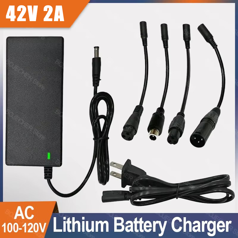 42V 2A 真新しい電源アダプタ AC 100-240V DC 42V 2A リチウム電池充電器米国/EU セクター上のプラグバッテリーアダプタアクセサリー