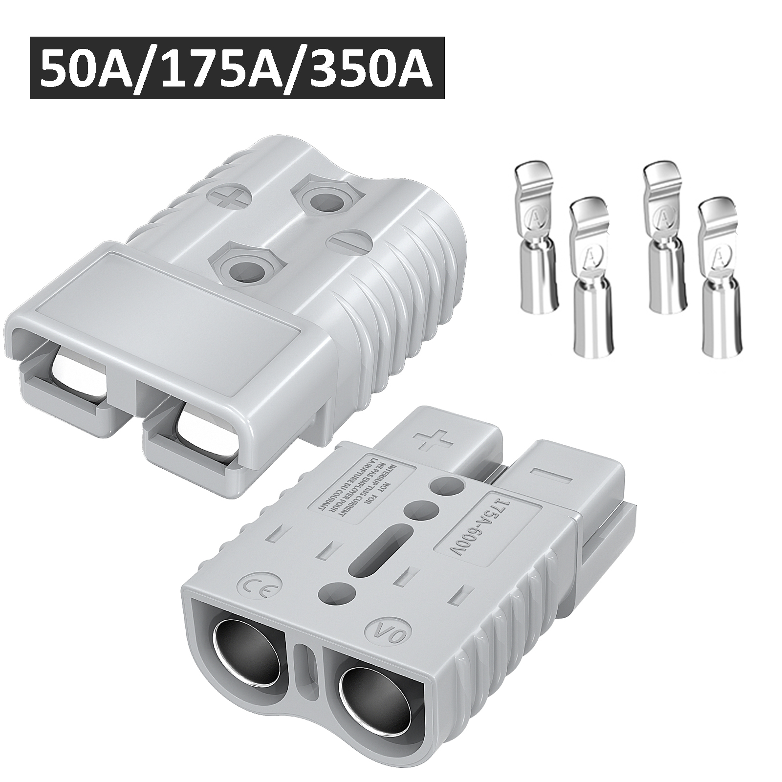 2 個 50A 175A 350A バッテリークイックコネクト切断コネクタ 600V 牽引ウインチクイックコネクトワイヤーハーネスプラグ