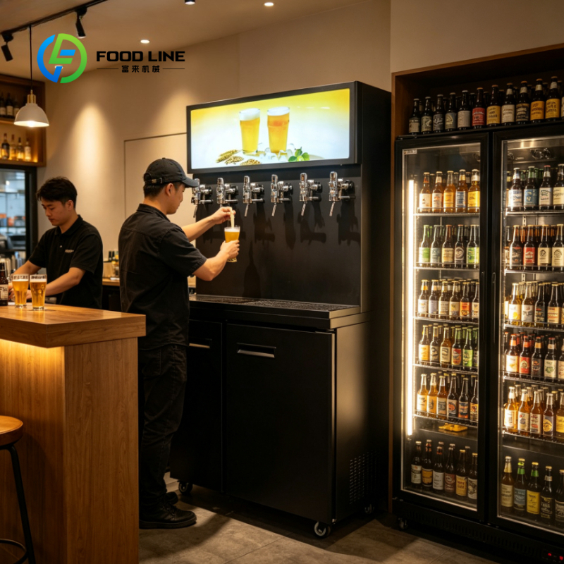 生ビールマシンゲージ生ビールディスペンサー用のカスタマイズされた商業ビール自動販売機