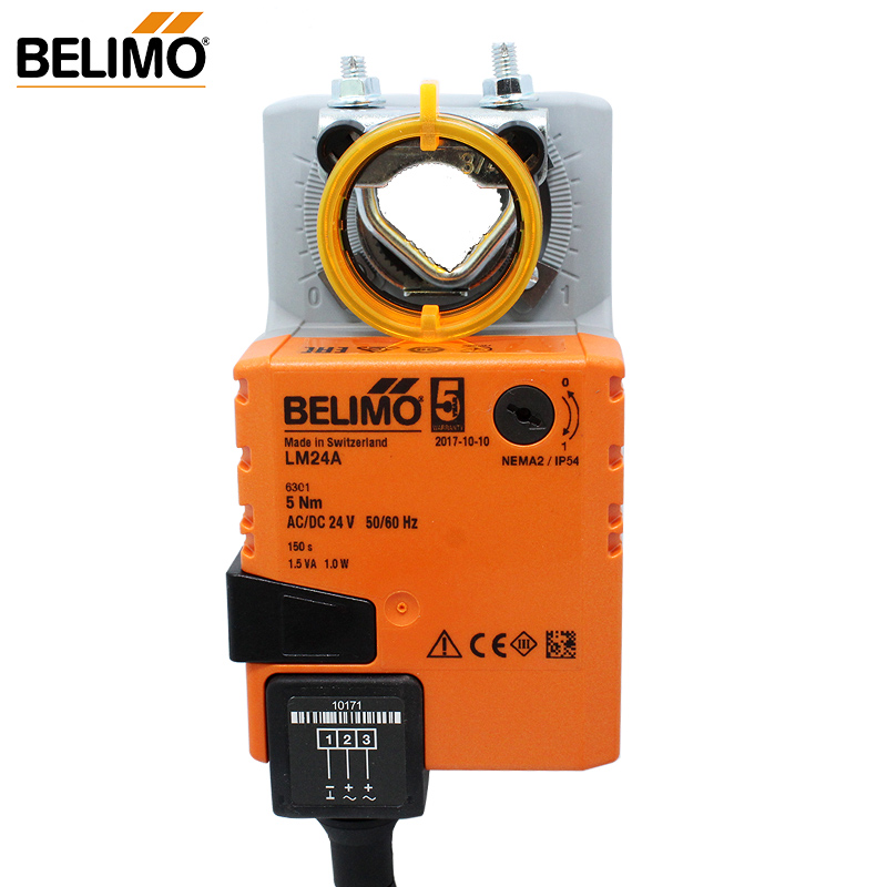 Belimo 5NM LM24A LMU24 LM24A-F LM24A-TP スイッチタイプ エアコントロールダンパーを操作するためのダンパーアクチュエータ 開閉または3点HVAC