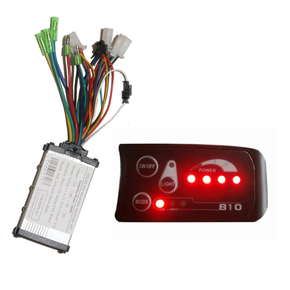 電動自転車自転車 250 ワット 13A DC ブラシレスモーターコントローラー 48V 810 LED パネル付き E-スクーター電動自転車