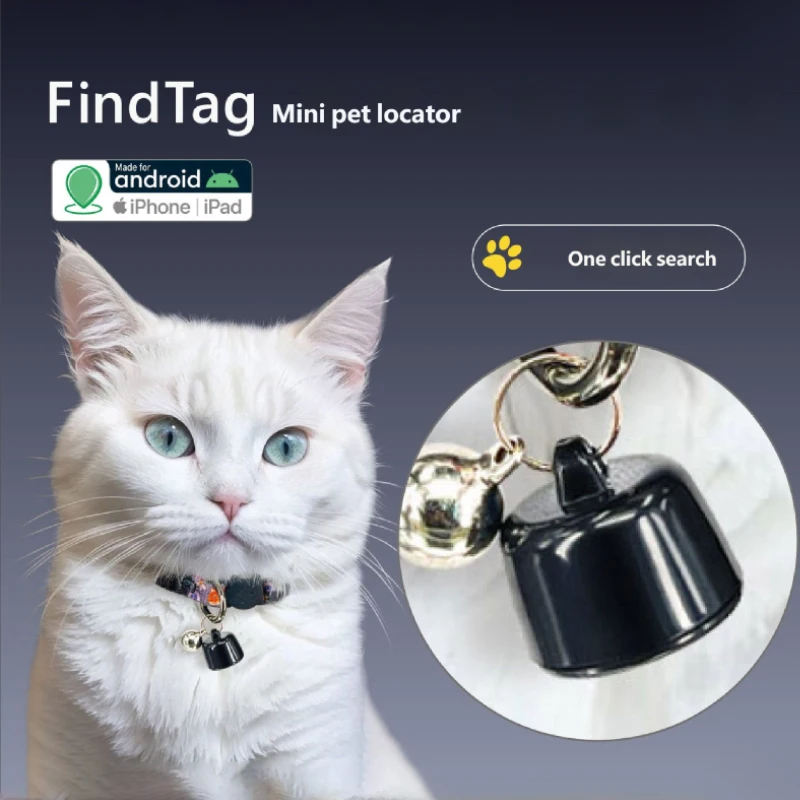 ミニペットグローバルロケーター Android ISOシステムと互換性あり 鳥、犬、猫用 3日間の移動を表示 GPSトラッカー