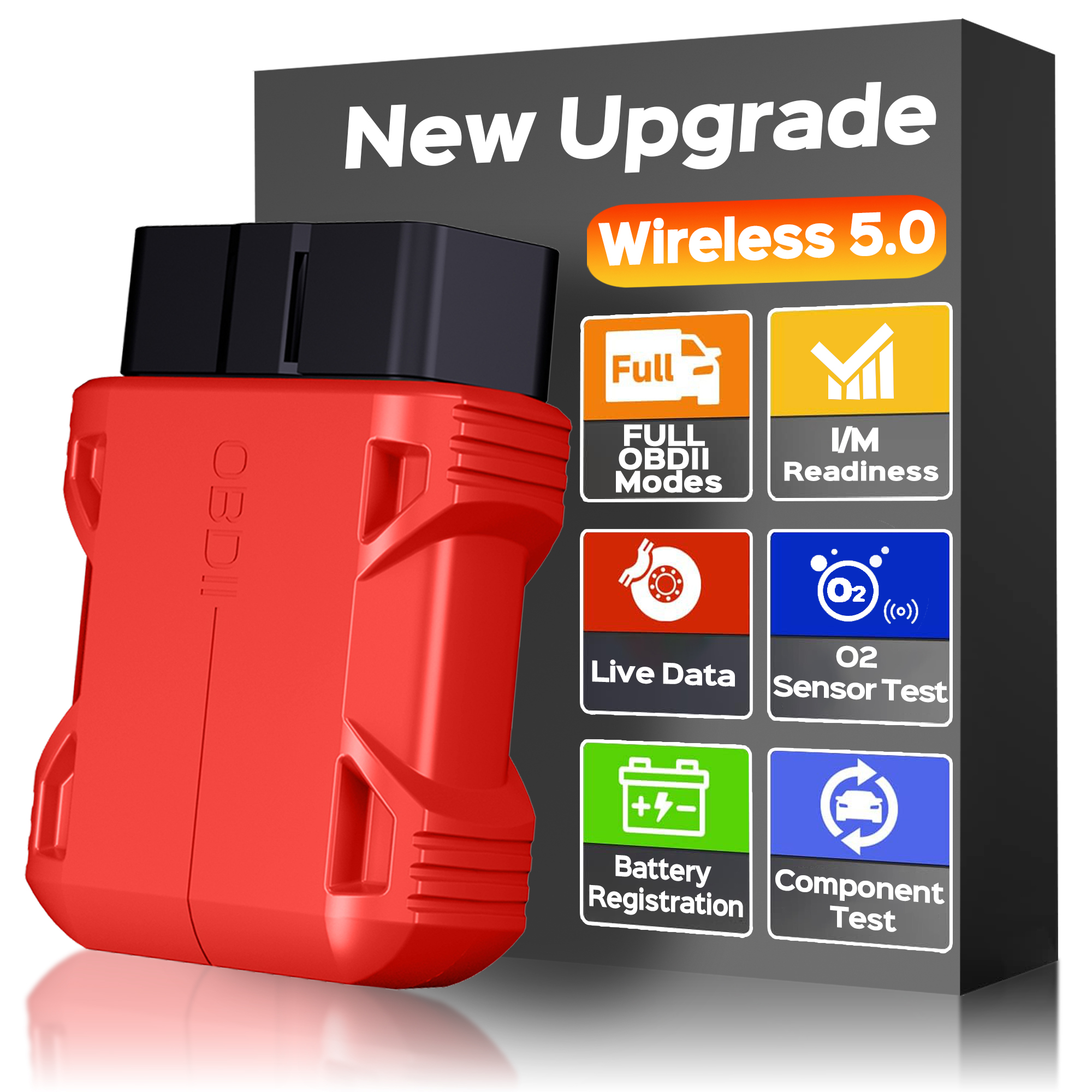OBD2 スキャナ リーダー iOS 用 Bluetooth ワイヤレス自動診断スキャン ツール