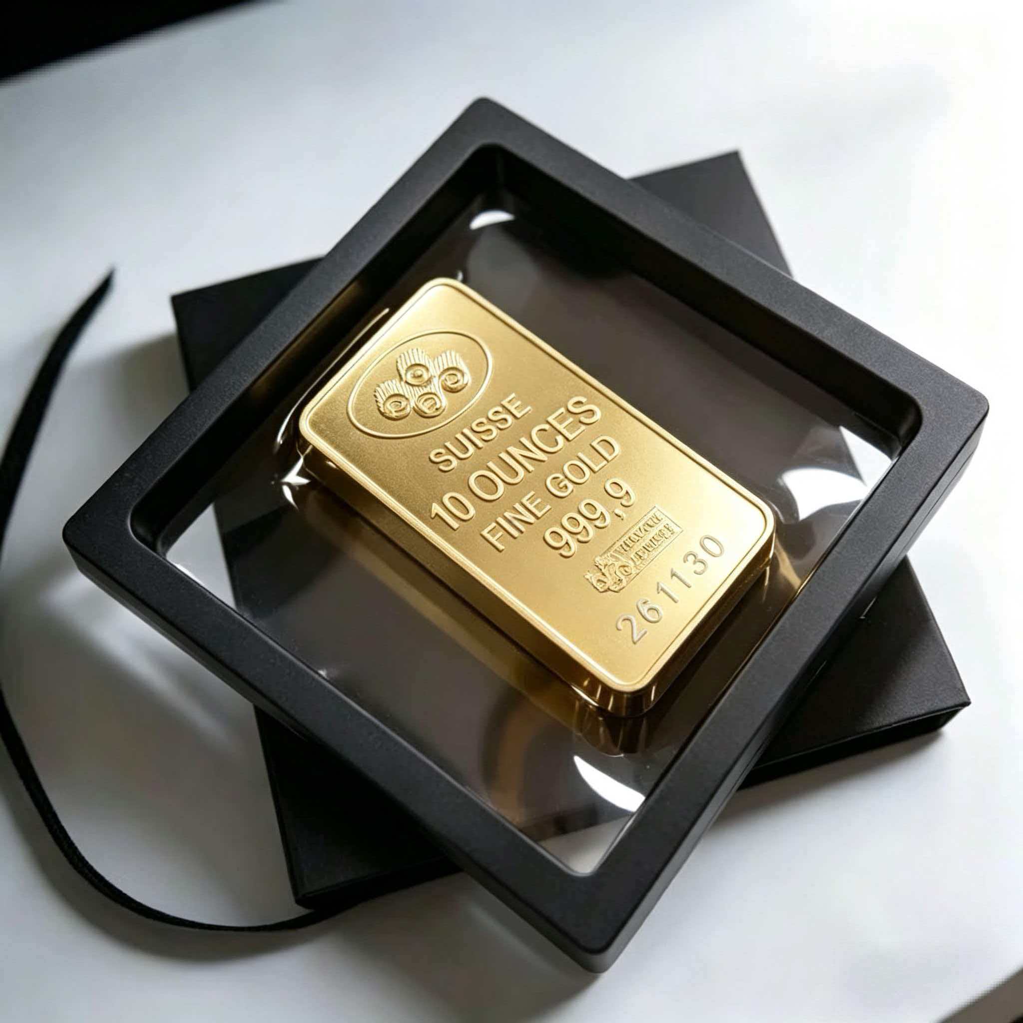 10オンス レプリカ ゴールド バー、3D レリーフ フェイクゴールド地金 非磁性 収集品 お土産 インゴット 装飾ギフト コレクション ホーム用