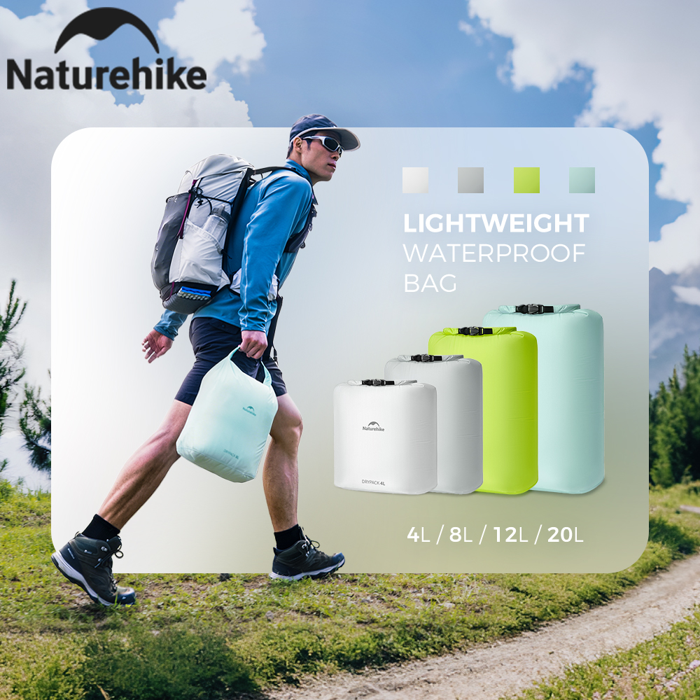 Naturehike 2026 大規模な新しい屋外超軽量ロールトップ PU2000 防水収納袋ピクニックキャンプ飲料水収納袋