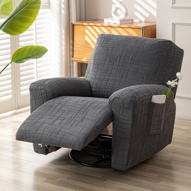 リクライニングソファカバー怠惰な椅子クッションカバーストレッチスパンデックスソファスリップカバーノンスリップアームチェアスリップカバー 1/2/3 人乗り