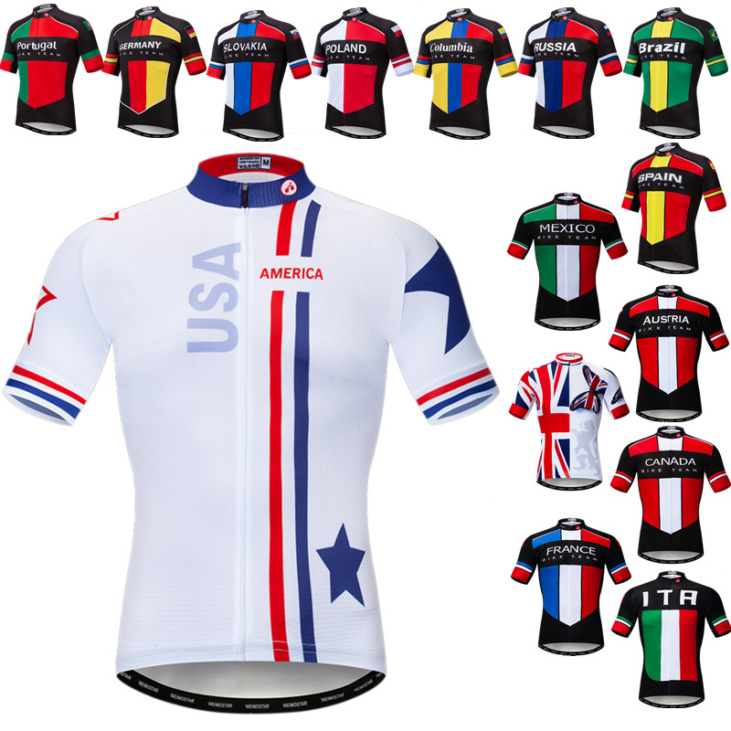 Weimostar USA サイクリングジャージ男性プロチームサイクリング服抗 UV 自転車シャツクイックドライ MTB バイクジャージトップス英国スペインイタリア