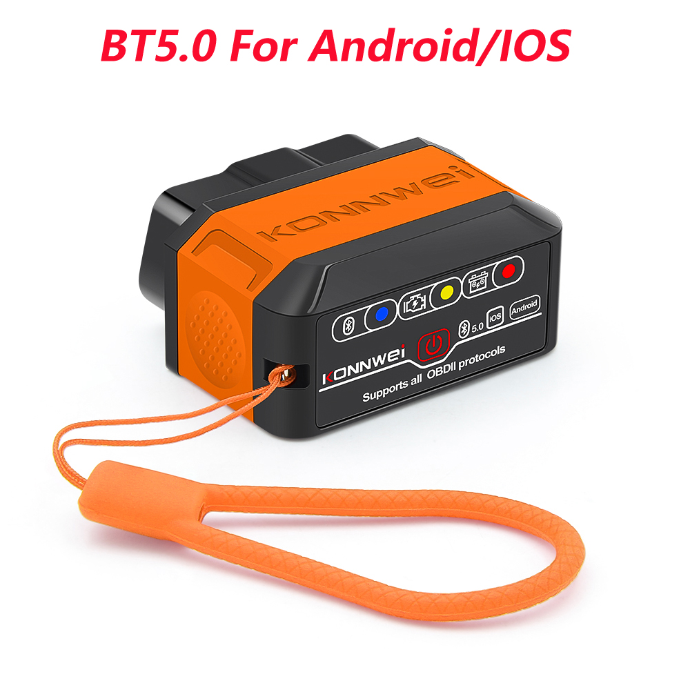 KONNWEI KW906 BT5.0 チェックエンジン OBDII 車診断スキャナツール ELM327 V1.5 サポートすべての OBDII プロトコルコードリーダー