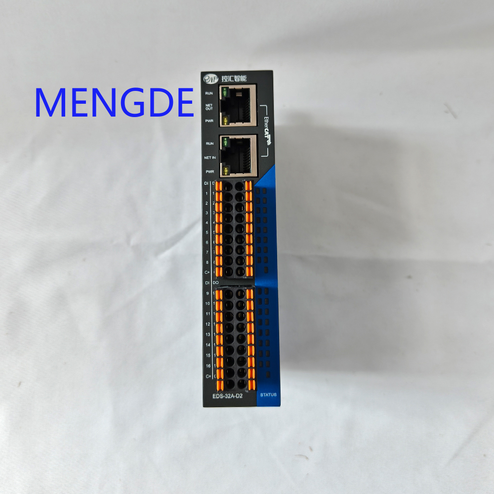 EtherCAT リモート IO データ取得制御バスモジュール工業用グレード EDS-32A-D2 デジタル 16I 16O NPN DC24V 2 イーサネットポート