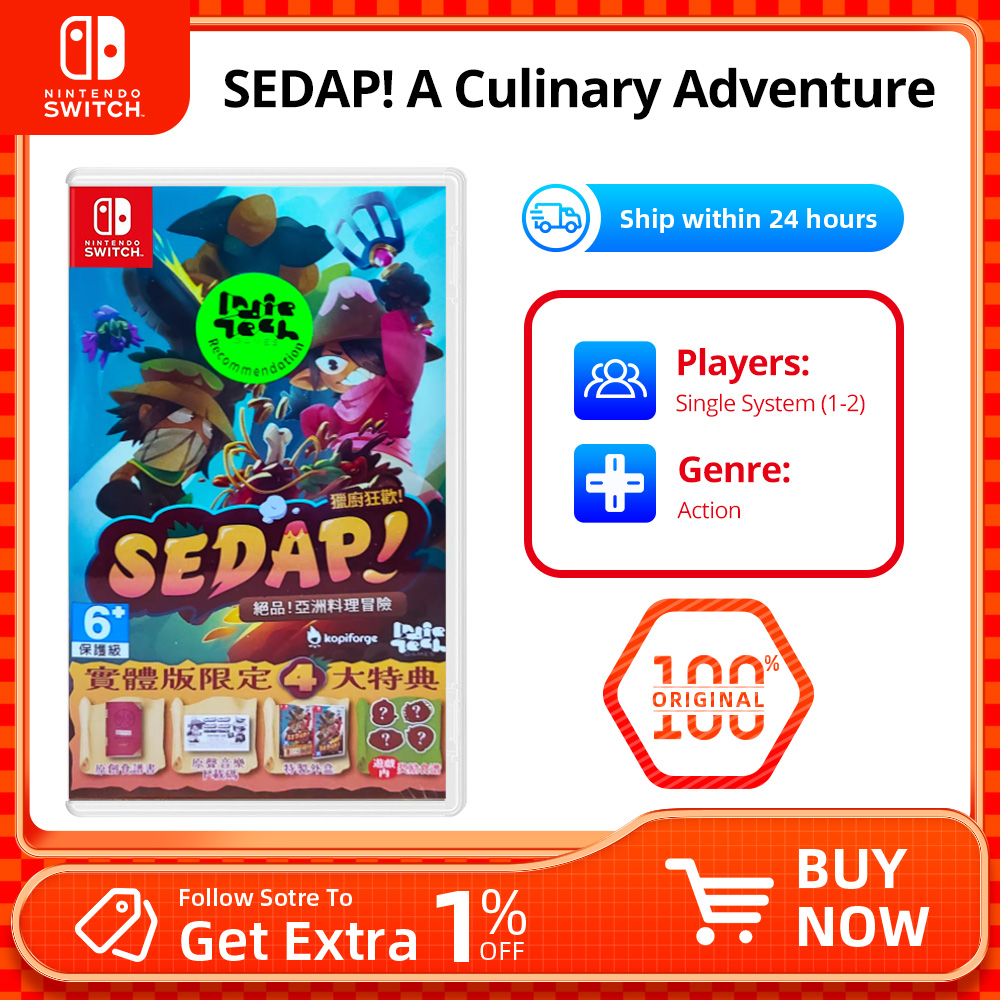 セダプ！料理の冒険 - Nintendo Switch ゲーム - カートリッジ物理カード RPG アドベンチャー ジャンル ゲームモード Switch OLED Lite 用