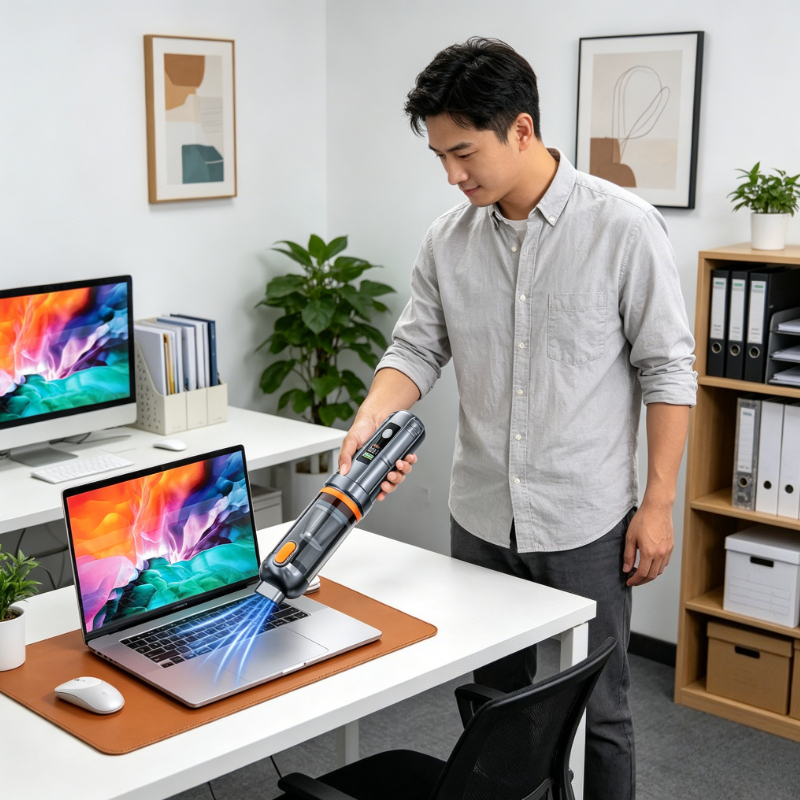 17000PA 車用掃除機 ブラシレスモーター付き ハンドヘルド掃除機 ポータブル コードレス 圧縮空気ダスター 車 ホーム オフィス ペット用