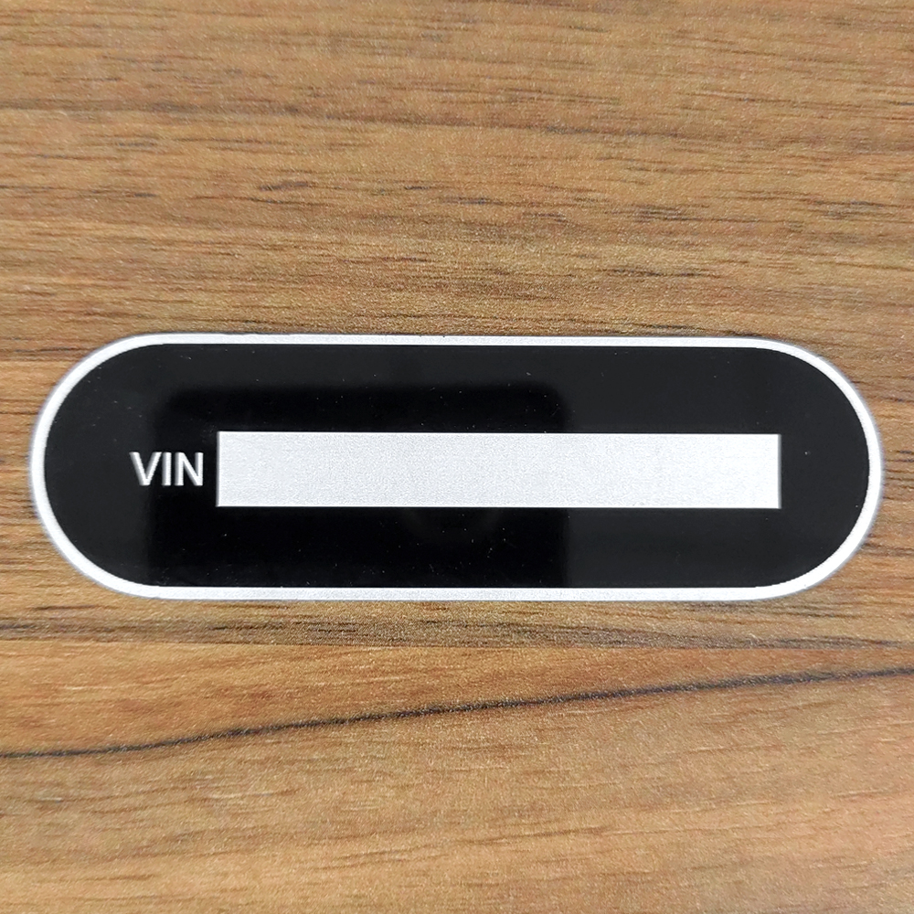 ブランクまたは彫刻されたアルミニウム車両トレーラー ID タグビン日付プレート RV パーツキャンピングカーアクセサリー