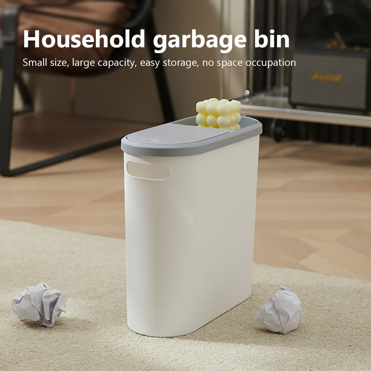 蓋付きバスルームゴミ箱大容量ホームクリエイティブギャップビンプレスタイプゴミ箱プラスチックバスケットルームキッチンゴミ箱