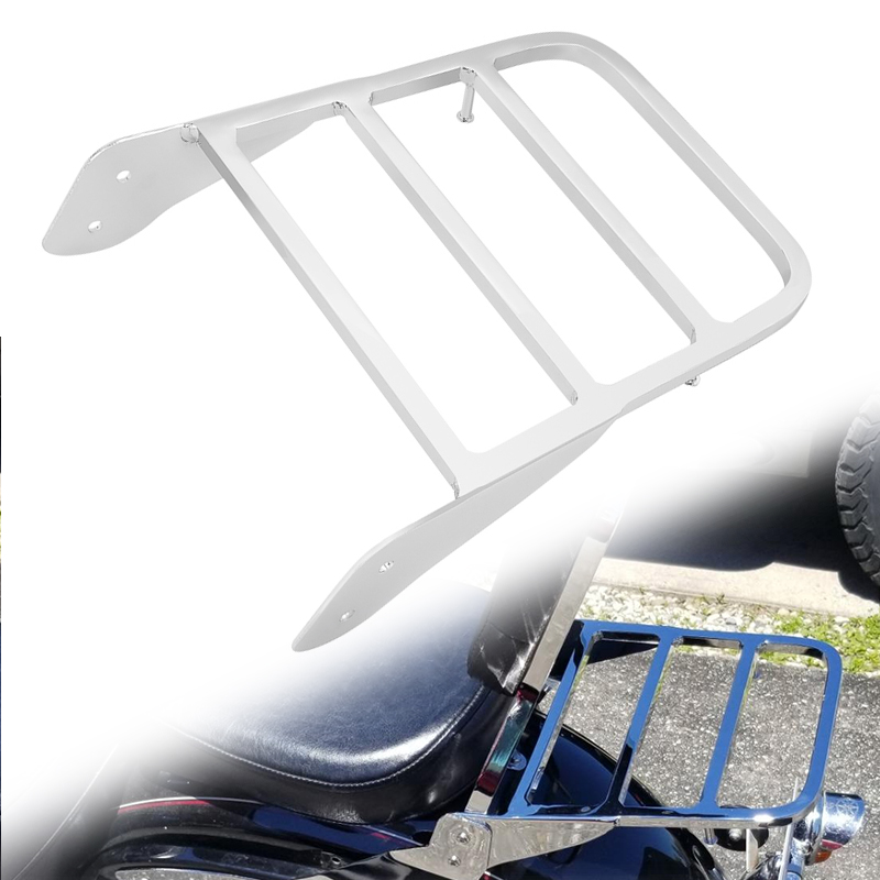 オートバイ鋼背もたれシーシーバー荷物ラックヤマハ V スター 400 650 1100 クラシック 1998-2013 モトアクセサリー
